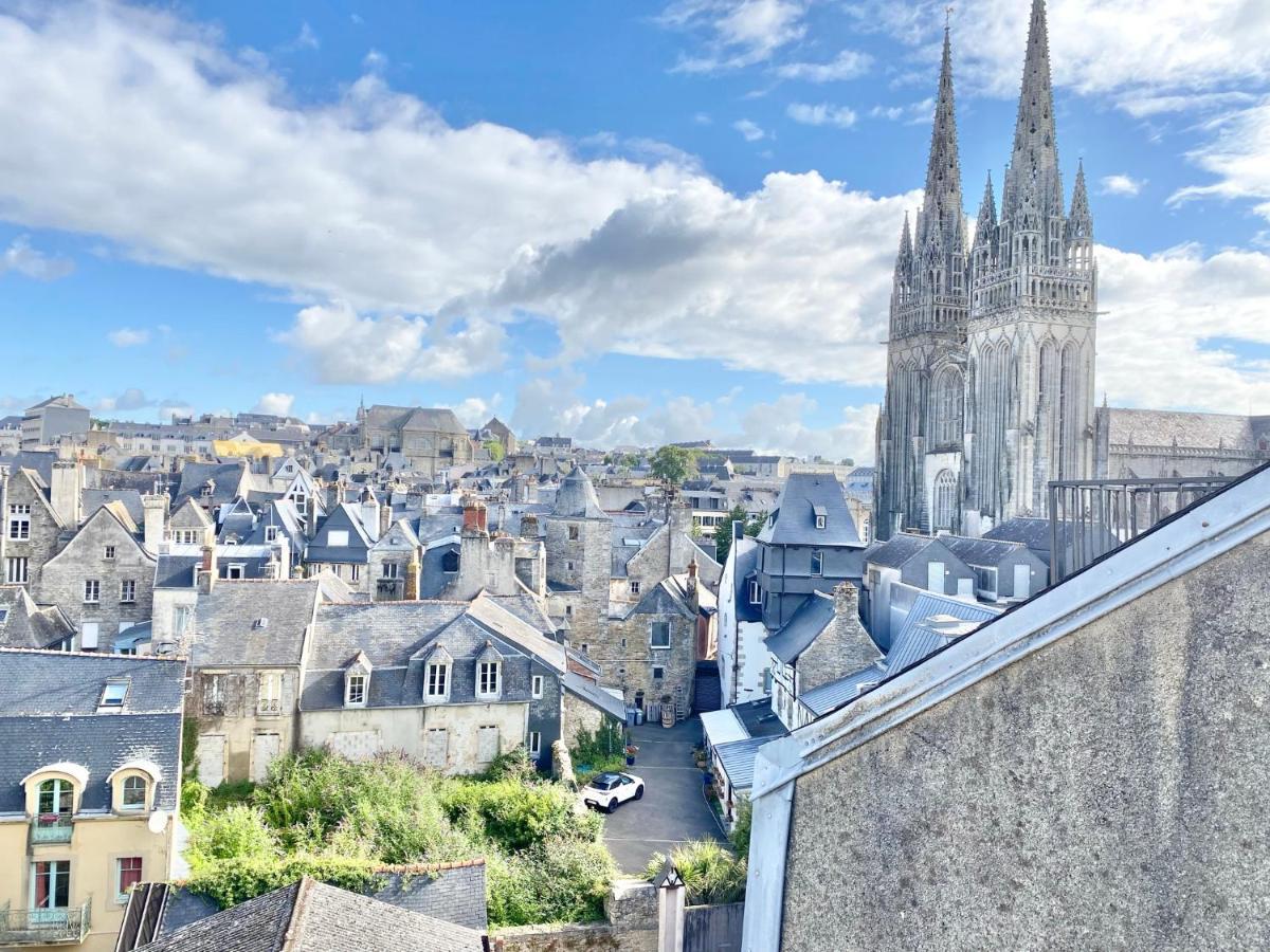 Le Nid Des Quais - Vue Panoramique Au Coeur De La Ville - Wifi - Entree Autonome Quimper Ngoại thất bức ảnh